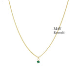 BIRTHSTONE necklace⎜Goldplated