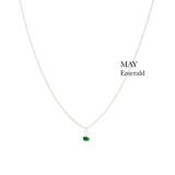 BIRTHSTONE necklace⎜Silver