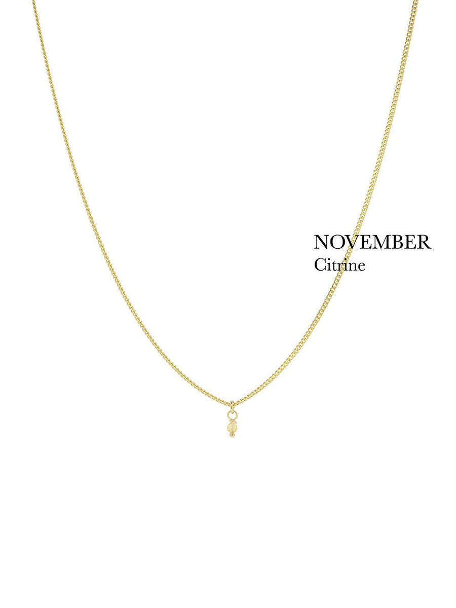 BIRTHSTONE necklace⎜Goldplated