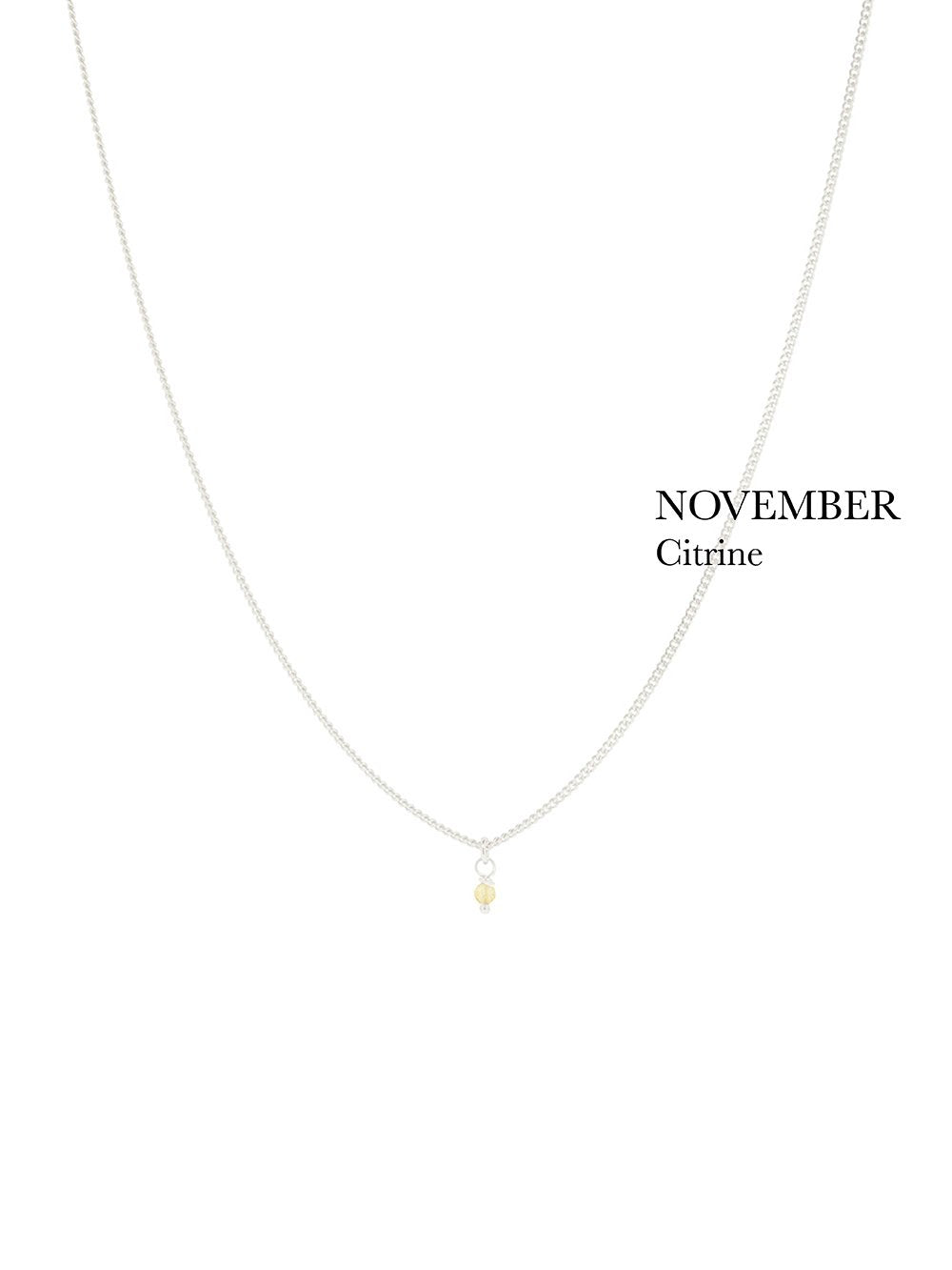 BIRTHSTONE necklace⎜Silver