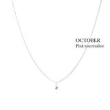 BIRTHSTONE necklace⎜Silver