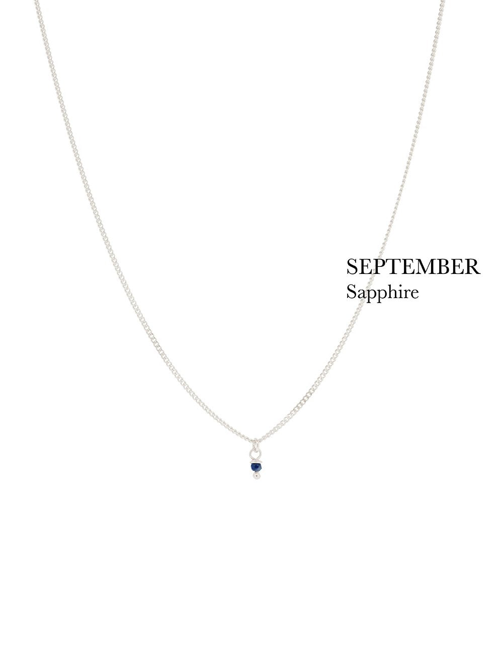 BIRTHSTONE necklace⎜Silver