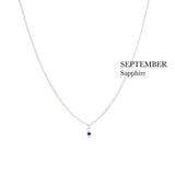 BIRTHSTONE necklace⎜Silver