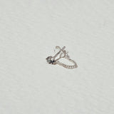 BOTH OF US chain earring⎜Silver