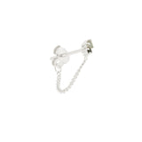 BOTH OF US chain earring⎜Silver