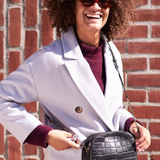EMILY⎜Black classic croco leather