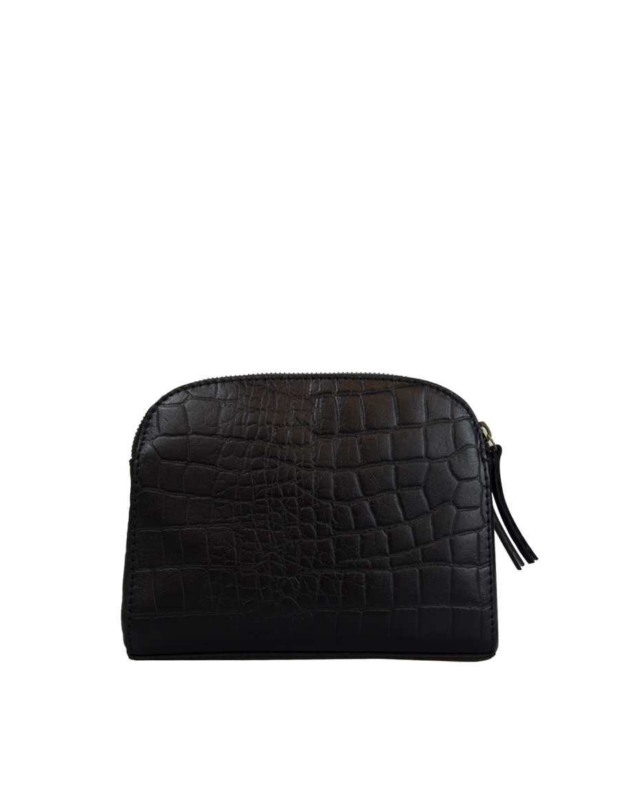 EMILY⎜Black classic croco leather