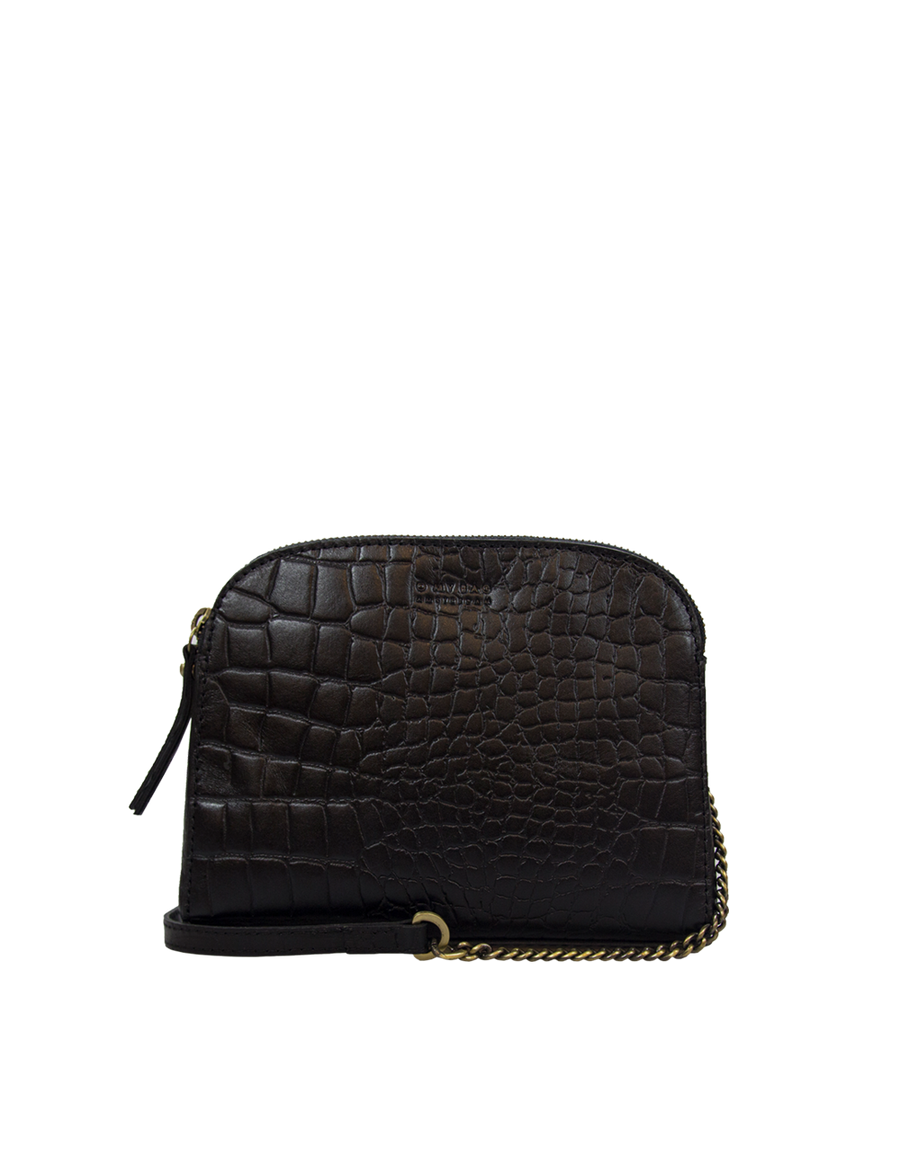 EMILY⎜Black classic croco leather
