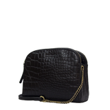 EMILY⎜Black classic croco leather