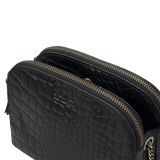 EMILY⎜Black classic croco leather