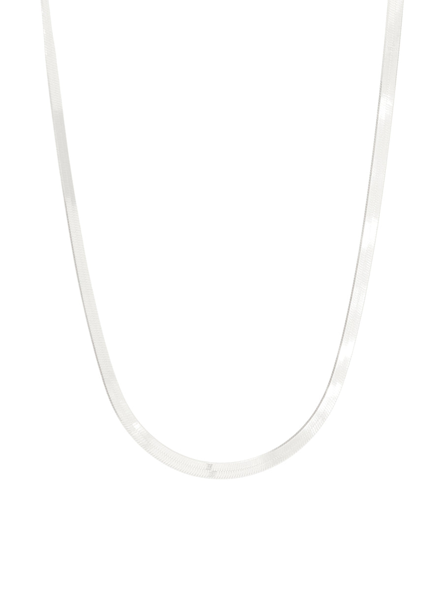 FLAT SNAKE necklace⎜Silver