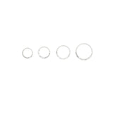 HIGHER LEVEL HAMMERED Earring SILVER