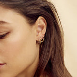 HIGHER LEVEL HAMMERED Earring SILVER