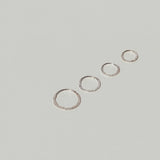 HIGHER LEVEL HAMMERED Earring SILVER