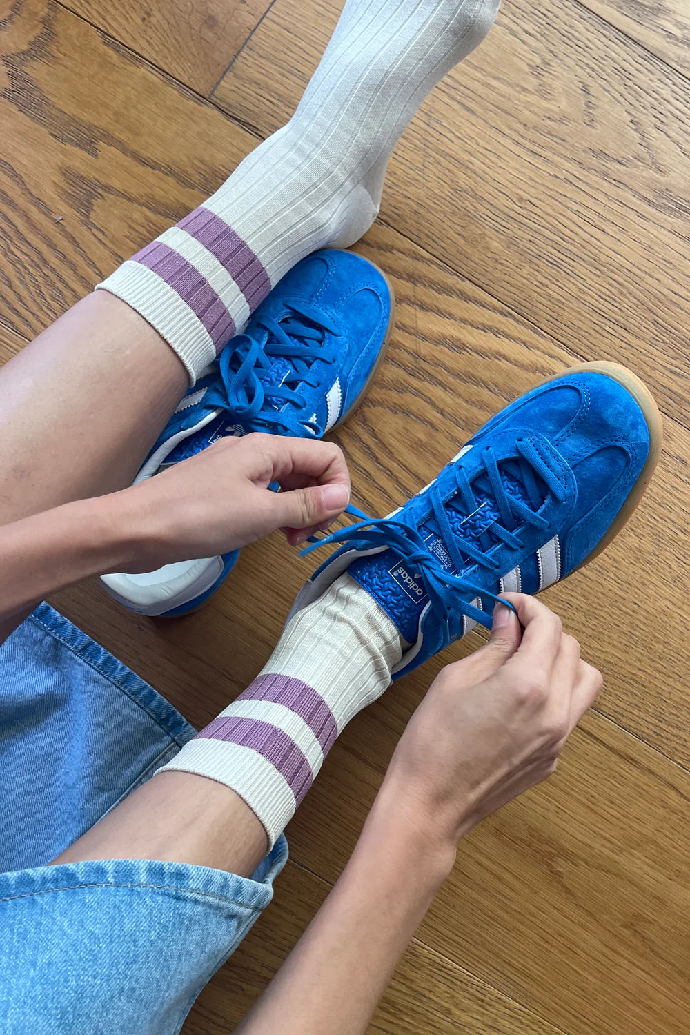 HER VARSITY Socks AZALEA