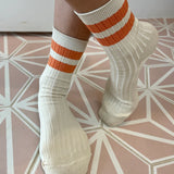 HER VARSITY Socks ORANGE
