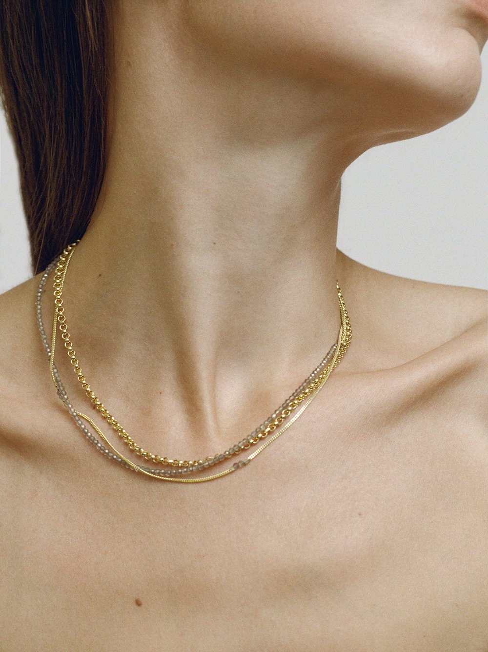 GOES AROUND 3.0 necklace⎜Goldplated