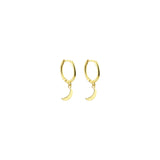 TINY MOON creole earrings⎜ Goldplated