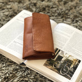 PAU'S pouch⎜Camel stromboli leather