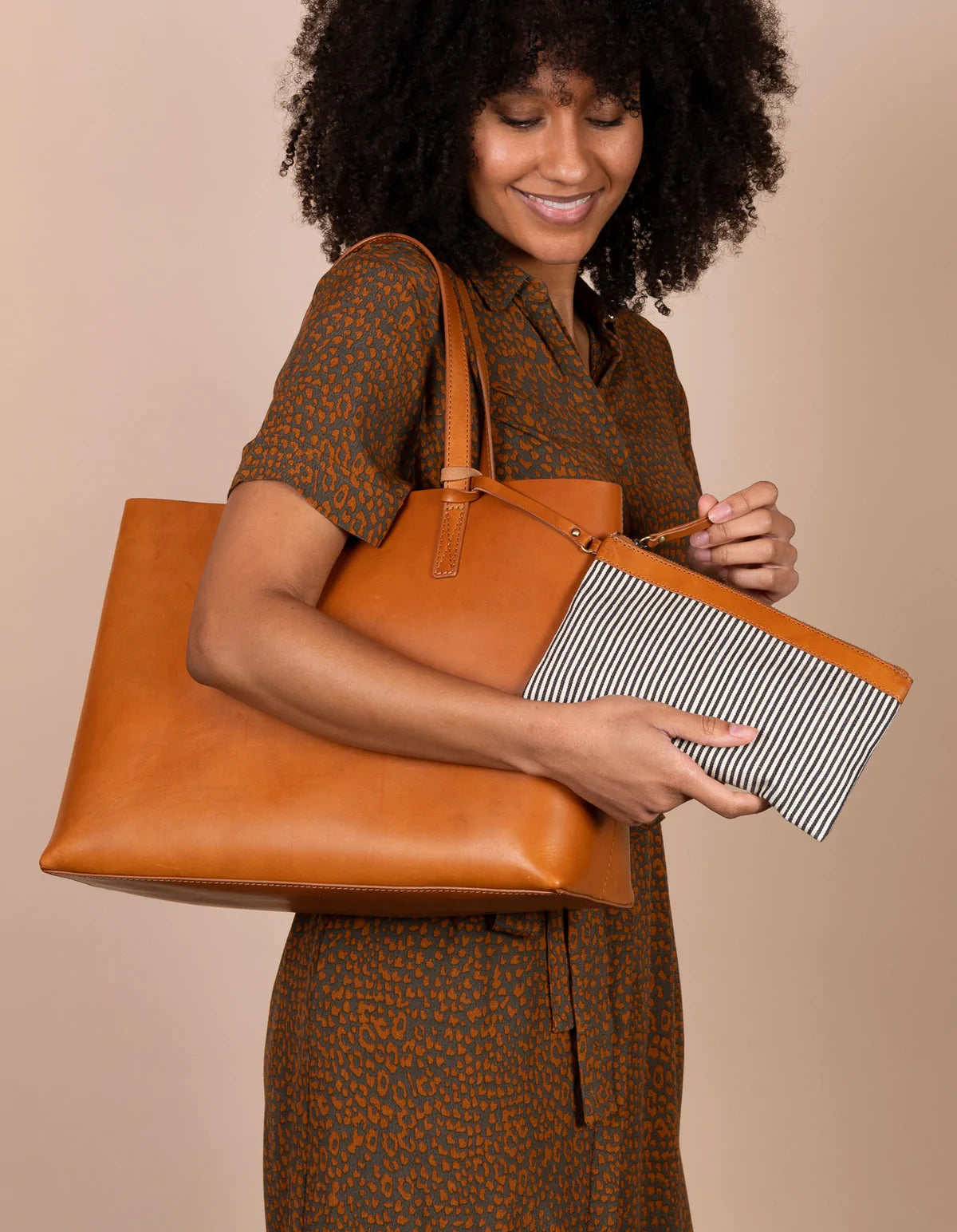 SAM Shopper | Cognac classic leather