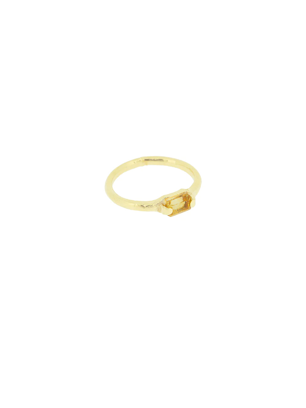 SHINING citrine ring⎜Goldplated