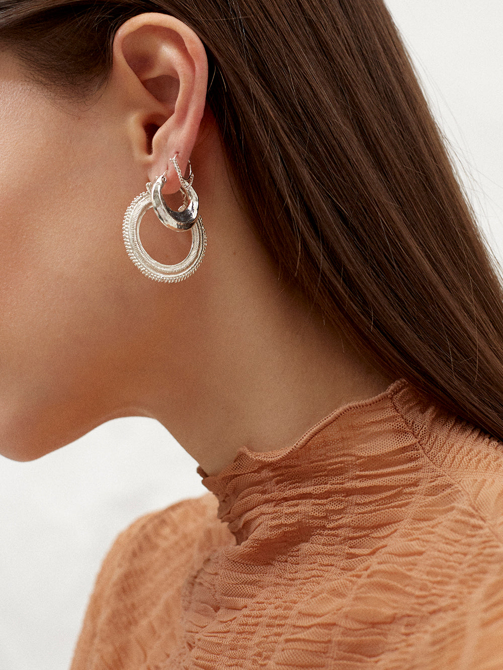 COME TOGETHER earring⎜Silver⎜6,5 mm/S