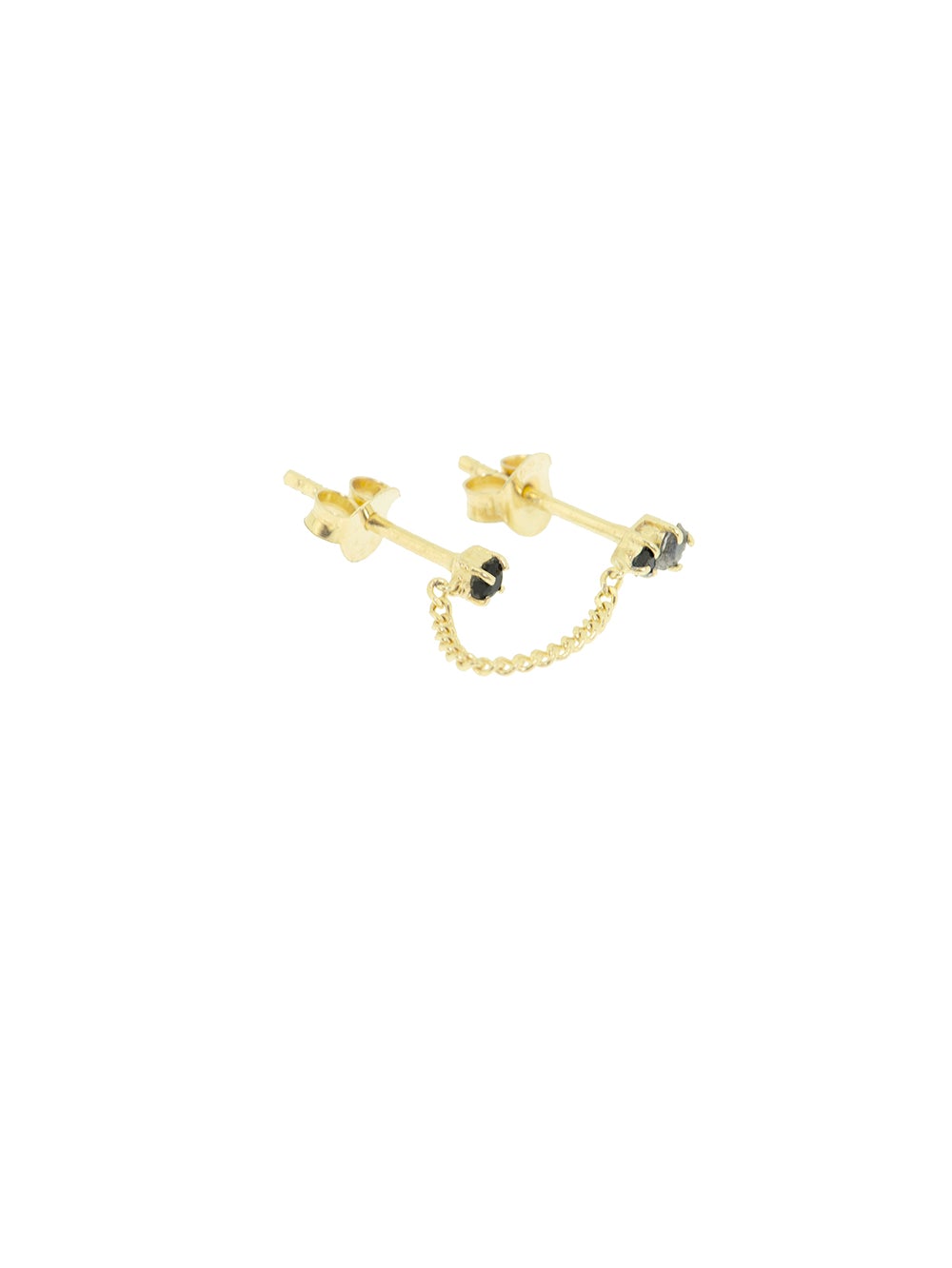 STAY THE NIGHT earstuds⎜Goldplated⎜Onyx labradorite