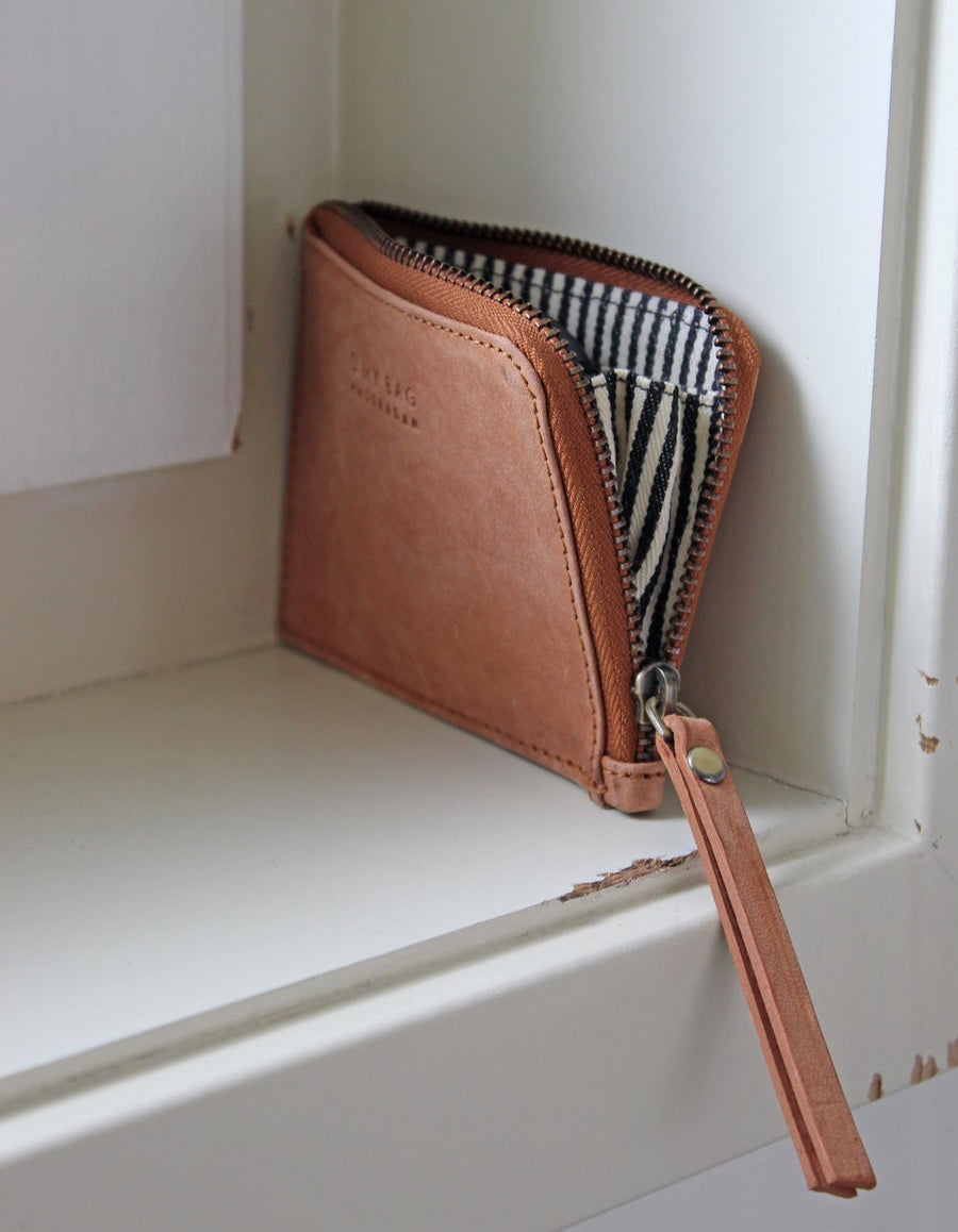COIN purse⎜Eco leather camel