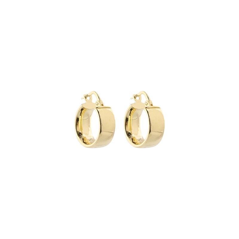 SMALL ROUNDED HOOPS earrings⎜Goldplated