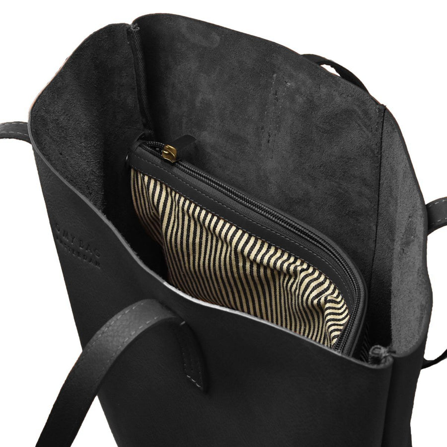 GEORGIA⎜Black soft grain leather