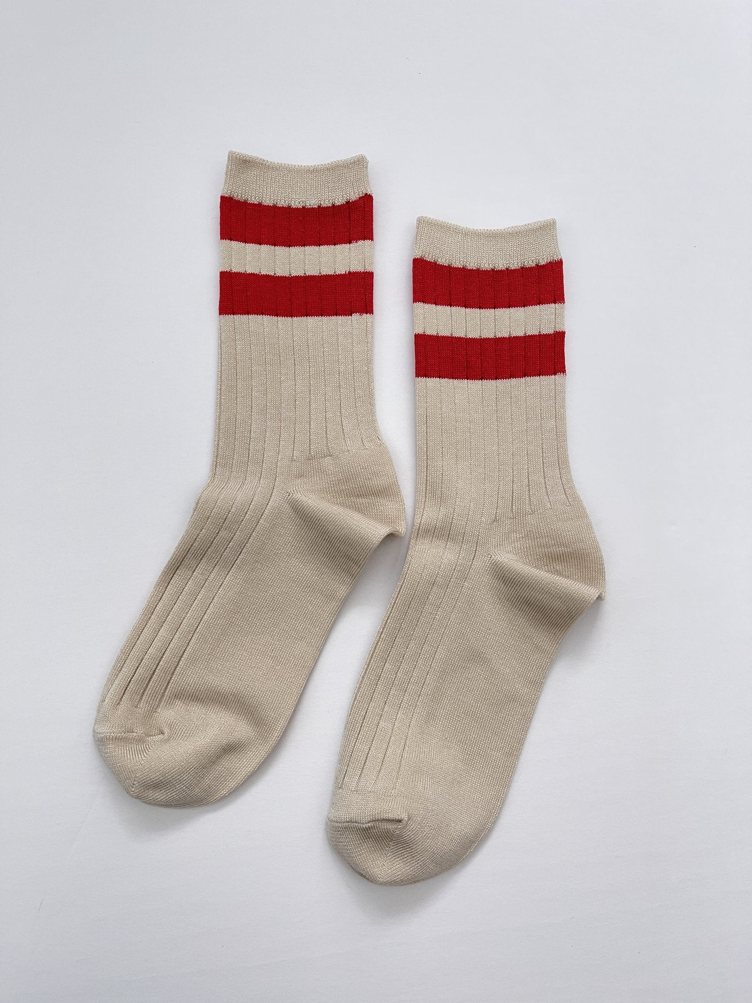 HER VARSITY socks RED