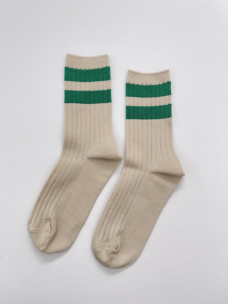 HER VARSITY socks GREEN