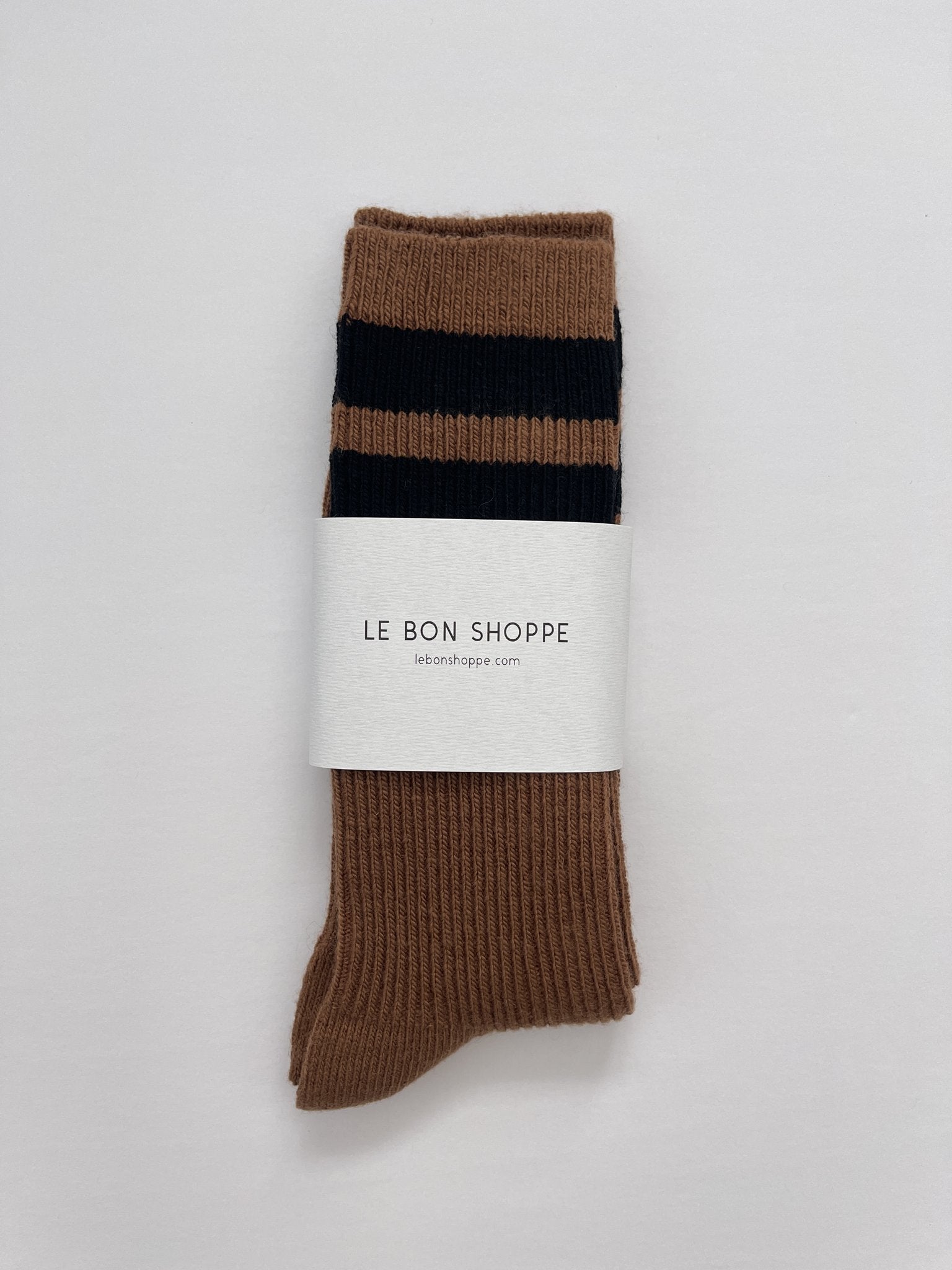 GRANDPA VARSITY socks⎜Tawny black stripe