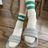 HER VARSITY socks GREEN