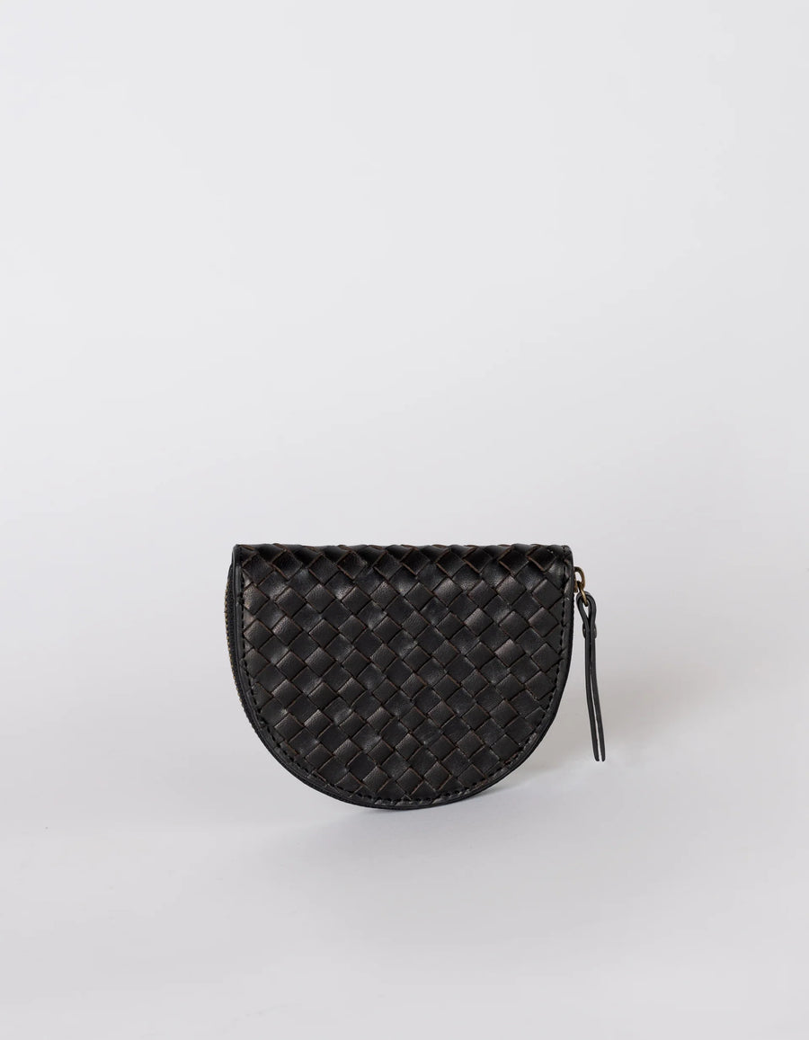 LAURA Coin purse woven classic leather